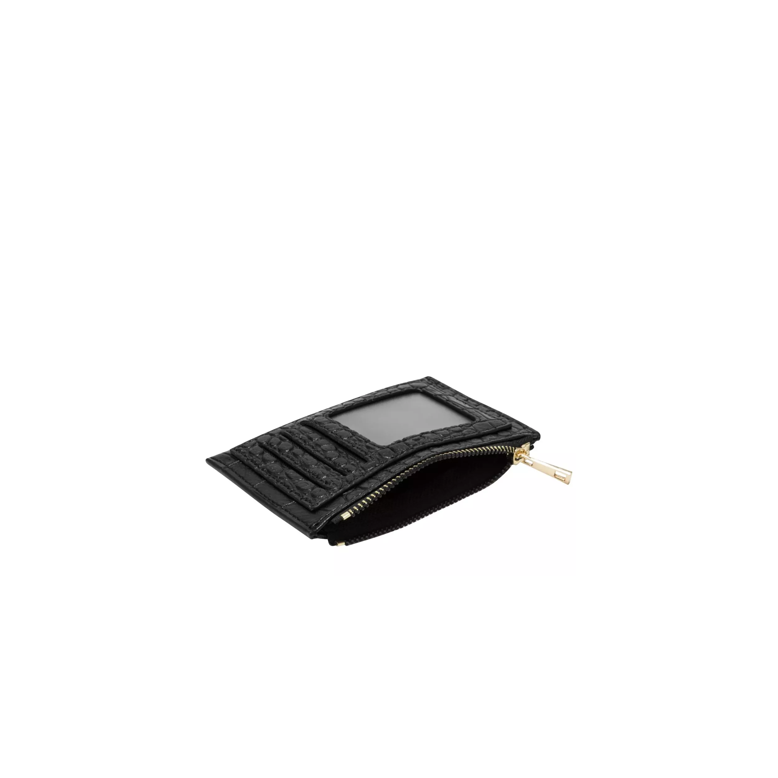 Croc Zip Top Card Holder