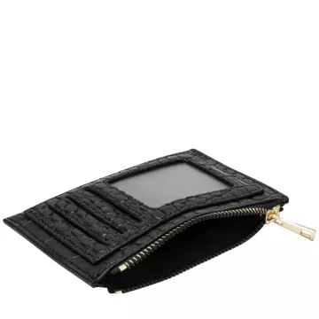 Croc Zip Top Card Holder