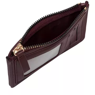 Dima Quilted Zip Top Card Holder