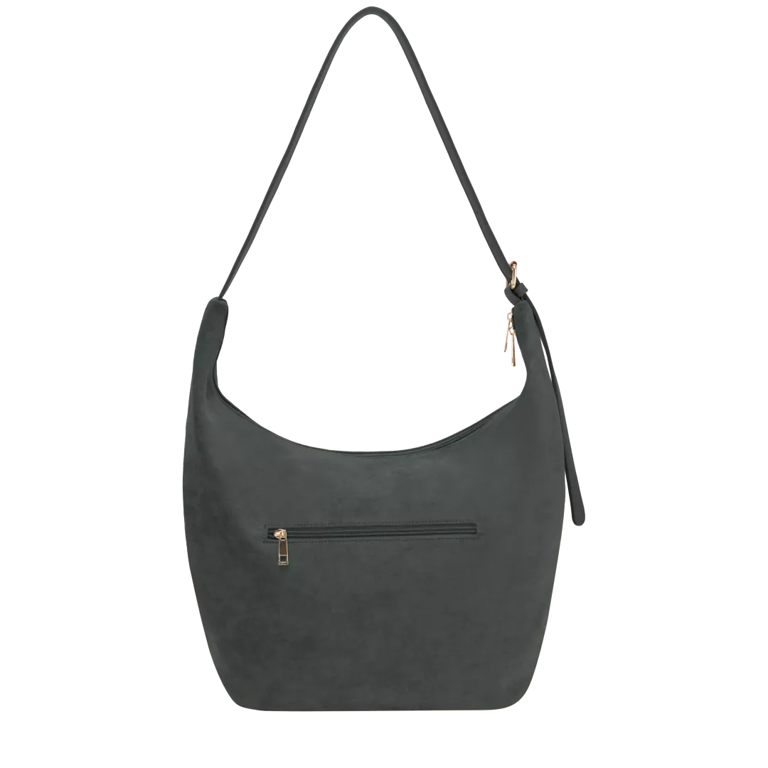 Mira Faux Suede Slouch Shoulder Bag