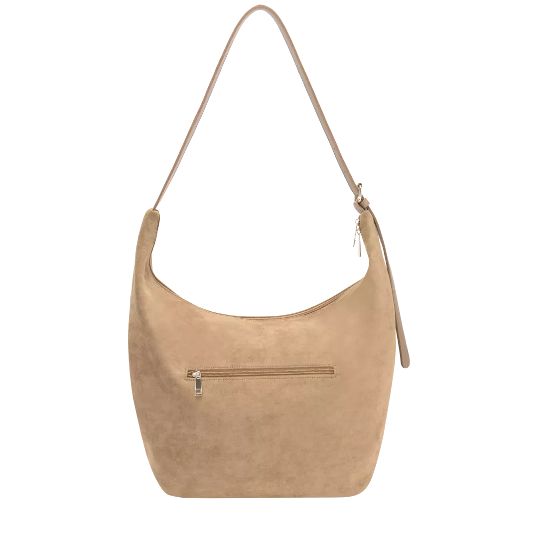Mira Faux Suede Slouch Shoulder Bag