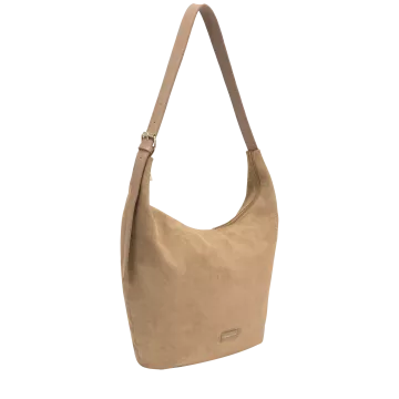 Mira Faux Suede Slouch Shoulder Bag